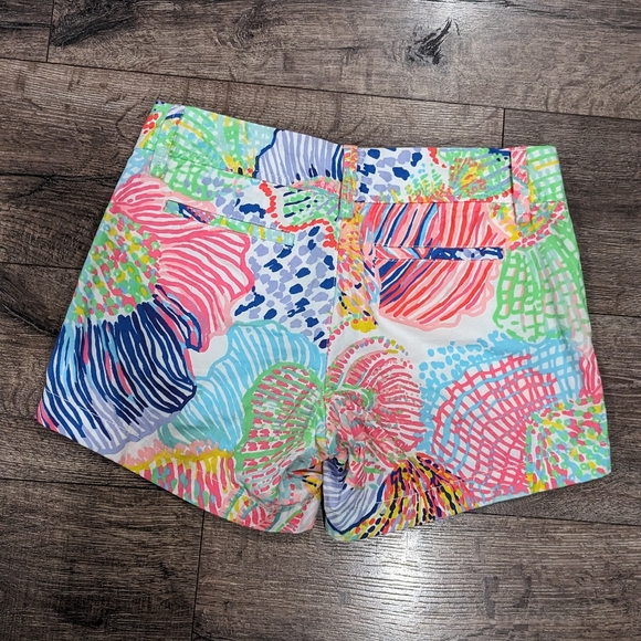 Lilly Pulitzer Size 2 Callahan Shorts Tropical Beach Resort Summer Pool Vacation - Picture 2 of 6
